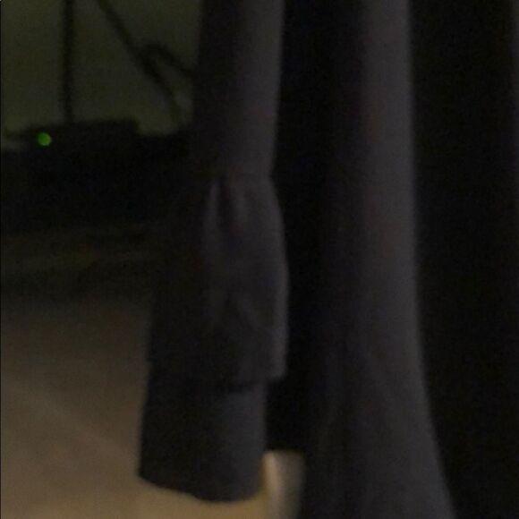 Ann Taylor Sheer Black Tunic 3/4 Sleeves Size M - Picture 3 of 5